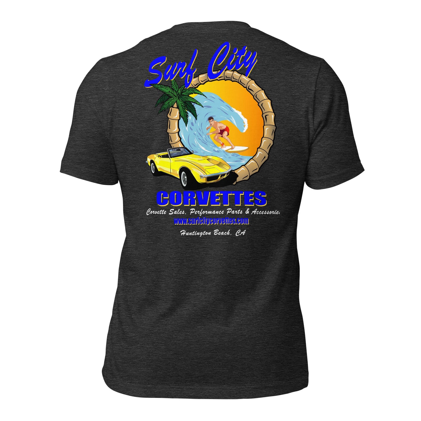 Surf City Corvettes T-Shirt - Heather Charcoal