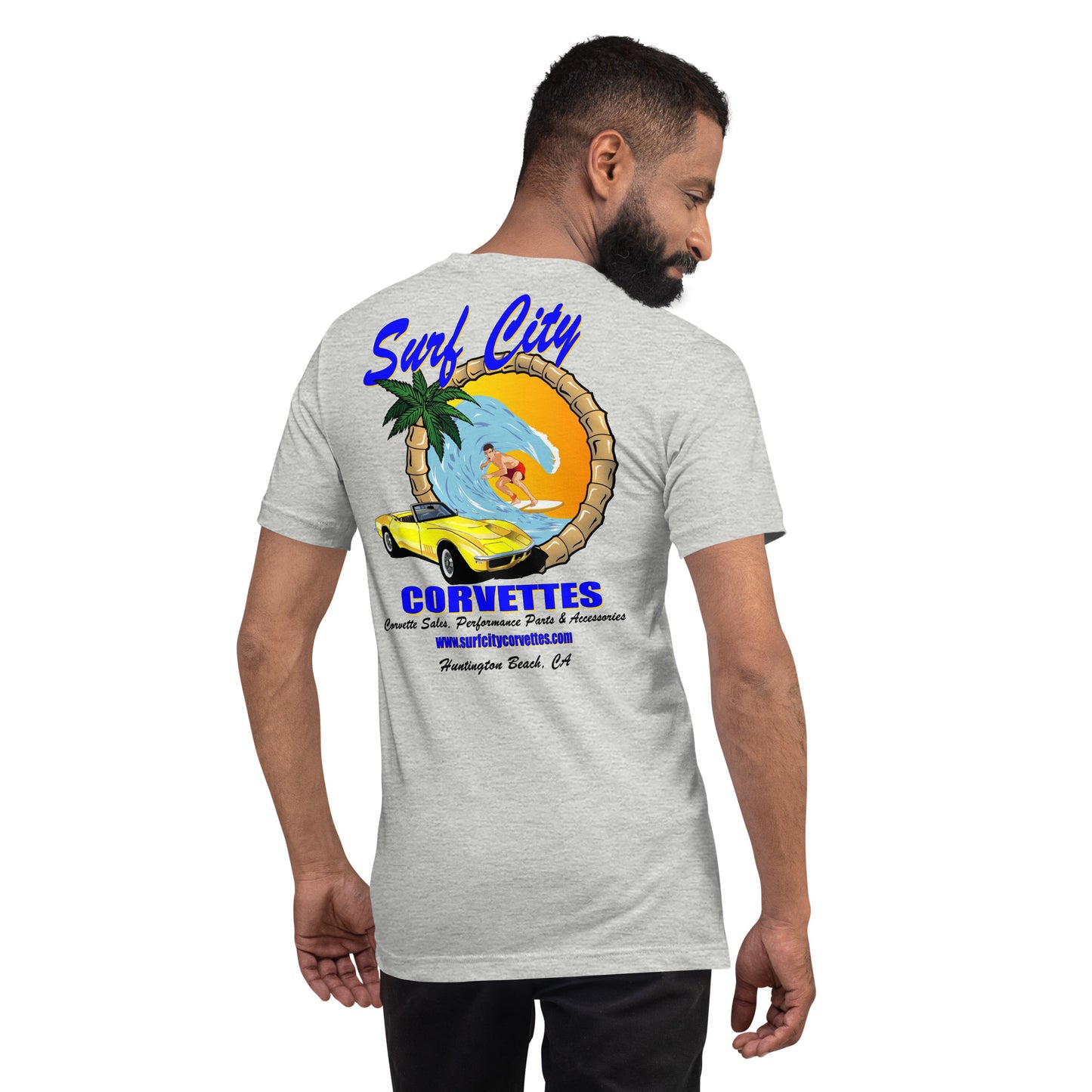 Surf City Corvettes T-Shirt - Heather Gray