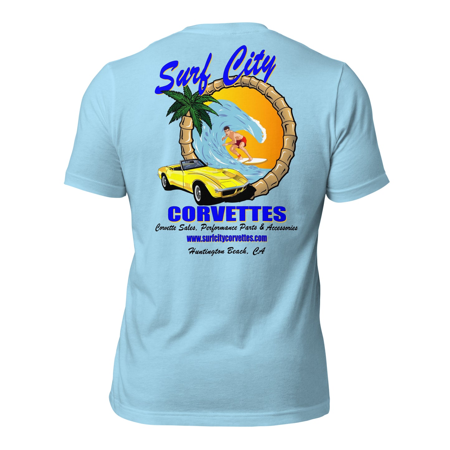 Surf City Corvettes T-Shirt - Ocean Blue