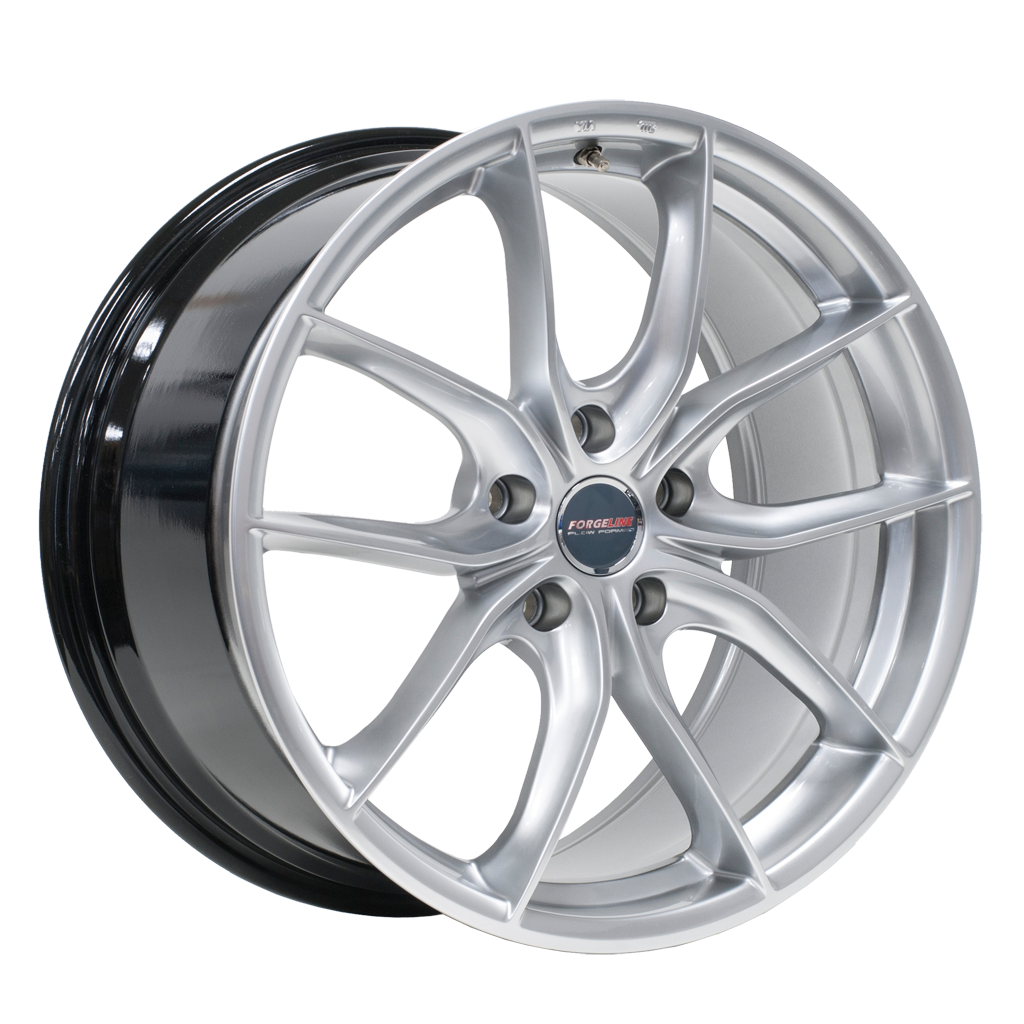 C8 Corvette Wheels: Forgeline F01 - Liquid Silver