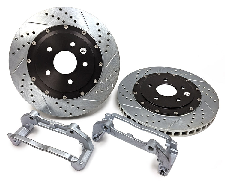 C5 Corvette Drilled/Slotted 2pc Front Brake Rotors: 1997-2004 - Baer EradiSpeed+1 Upgrade Kit