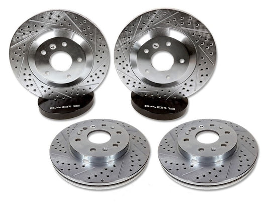 C5 Corvette Drilled/Slotted Brake Rotor Set: 1997-2004 - Baer Sport Brakes