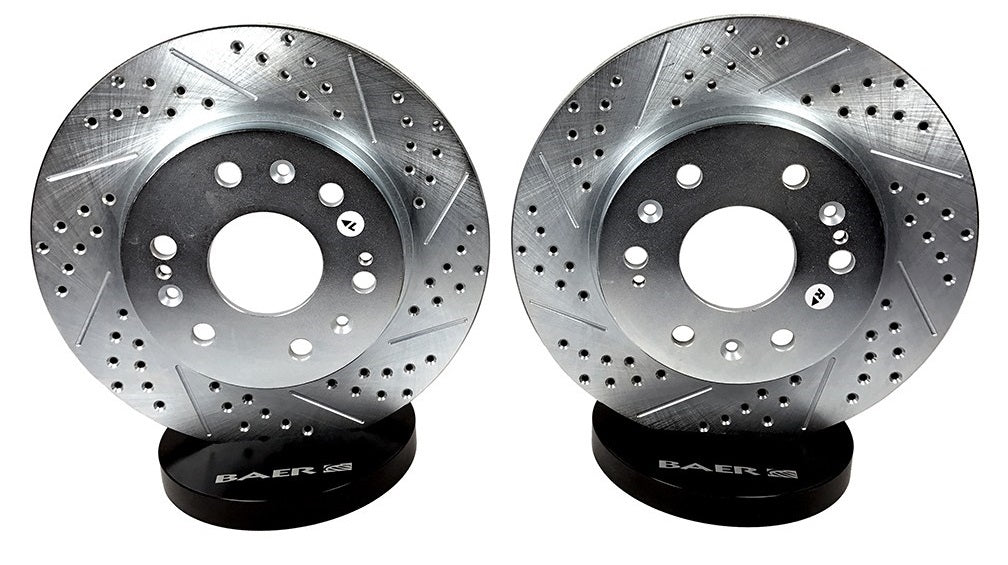 C5 Corvette Drilled/Slotted Rear Brake Rotors: 1997-2004 - Baer Sport Brakes