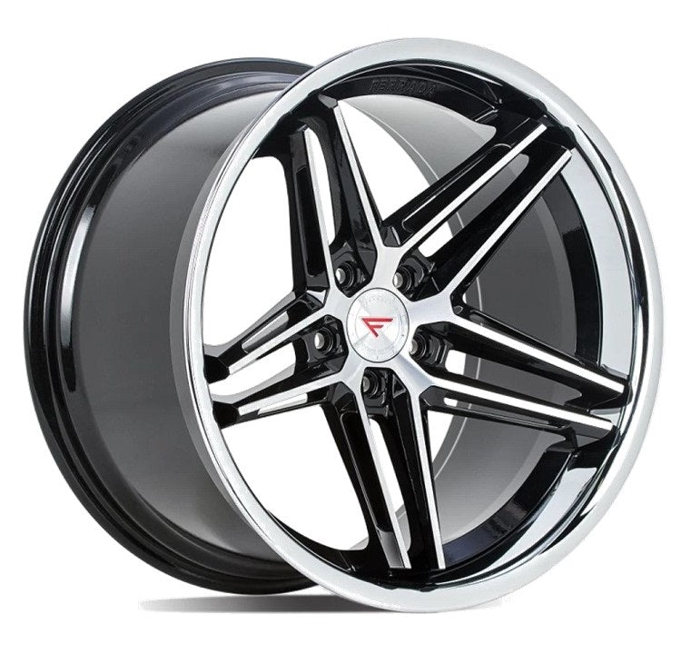 C6-C7 Corvette Wheels: Ferrada CM1 - Machine Face w/ Chrome Lip