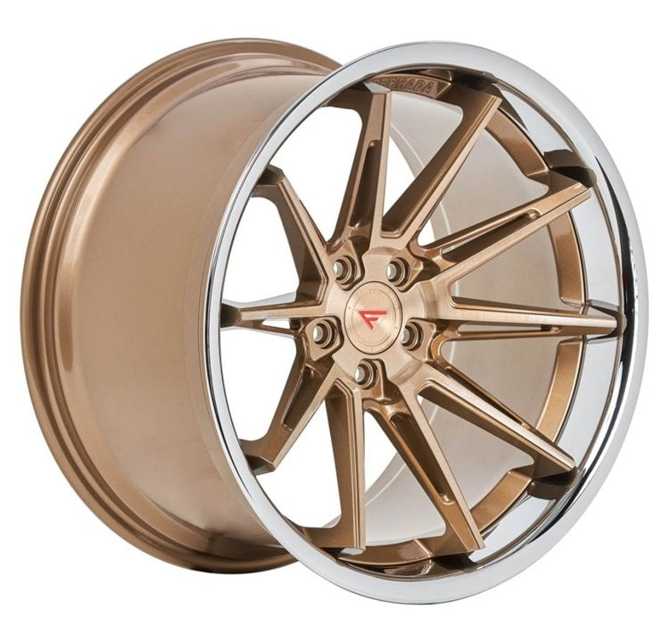 C6-C7 Corvette Wheels: Ferrada CM2 - Brushed Cobre w/ Chrome Lip