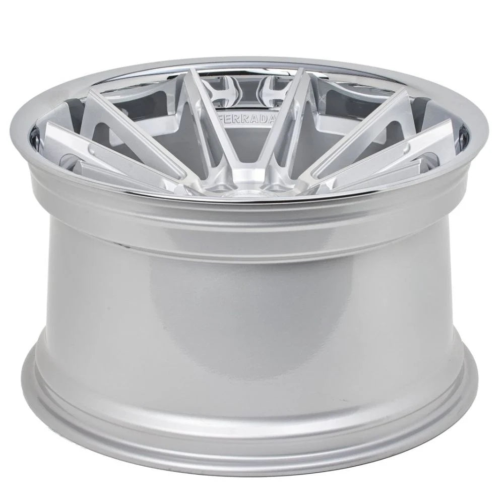 C6-C7 Corvette Wheels: Ferrada CM2 - Machine Silver w/ Chrome Lip (concave)
