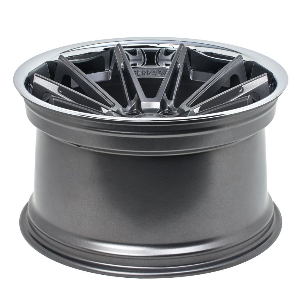 C6-C7 Corvette Wheels: Ferrada CM2 - Matte Graphite w/ Chrome Lip (concave)