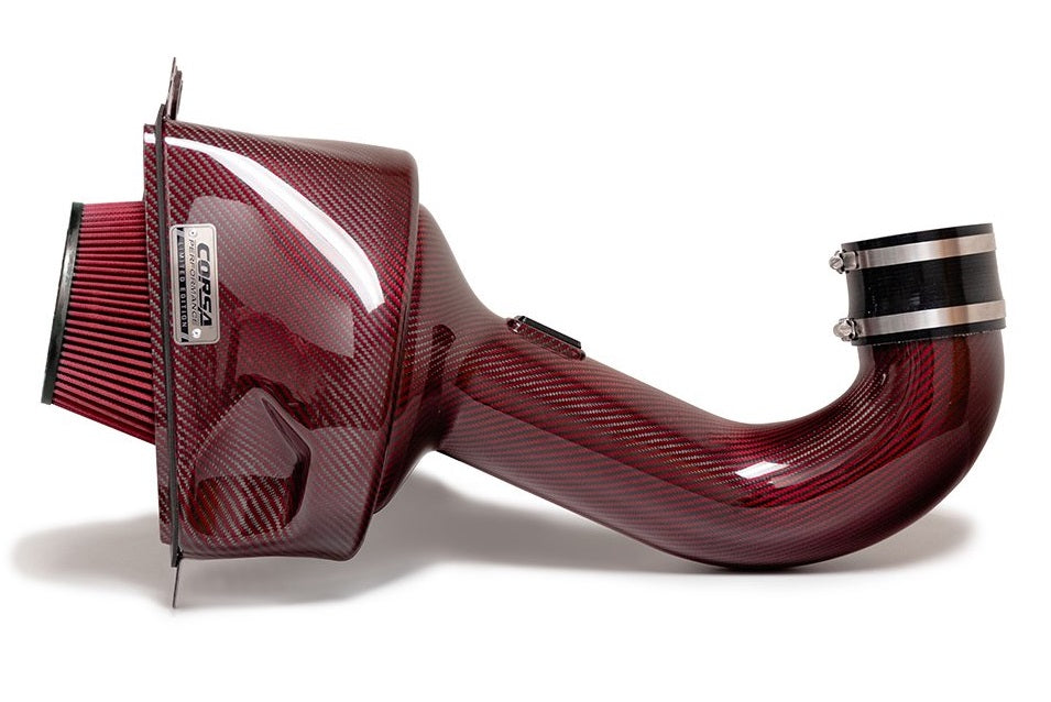 Corvette Carbon Fiber Cold Air Intake - DryTech Corsa: 2015-2019 C7 Z06 LT4, Red Ltd Ed