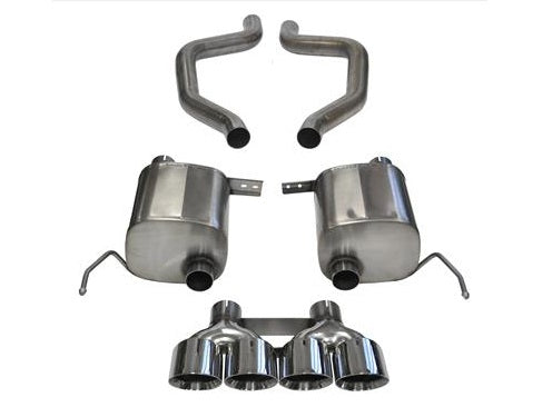 C7 Corvette Exhaust: Axle-Back SPORT w/ Quad 4.5 in. Tips | 2015-2019 Z06, GS, ZR1 - Corsa Performance