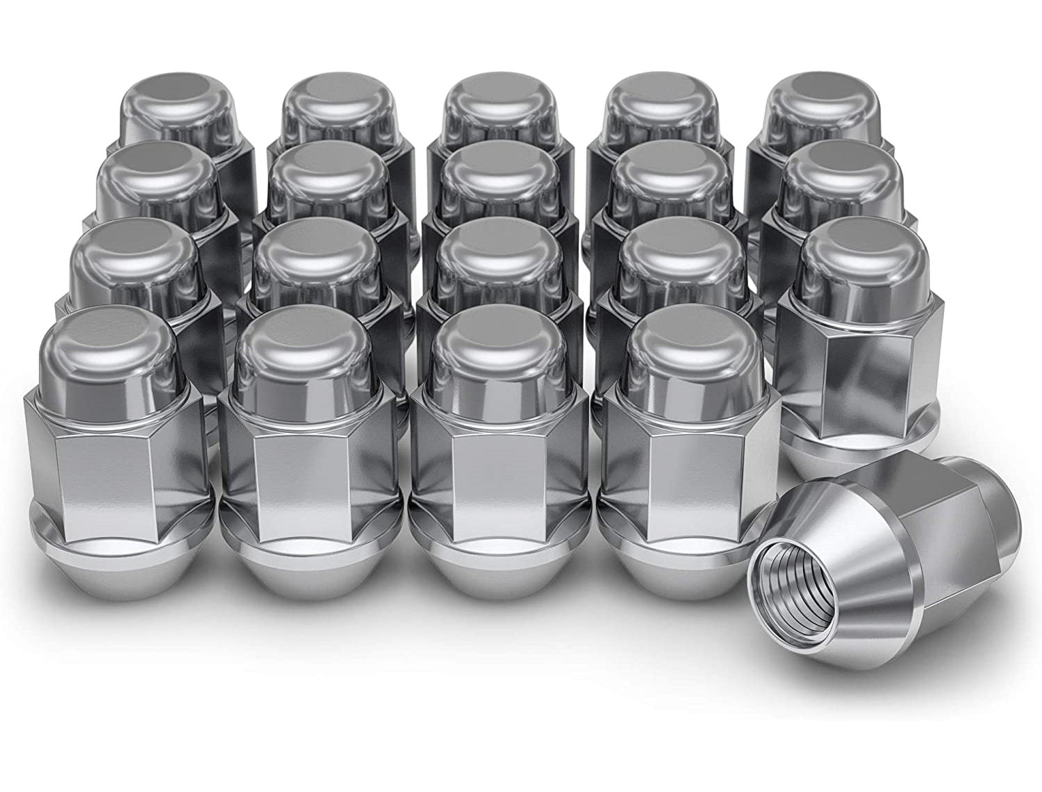 Chrome lug clearance nuts