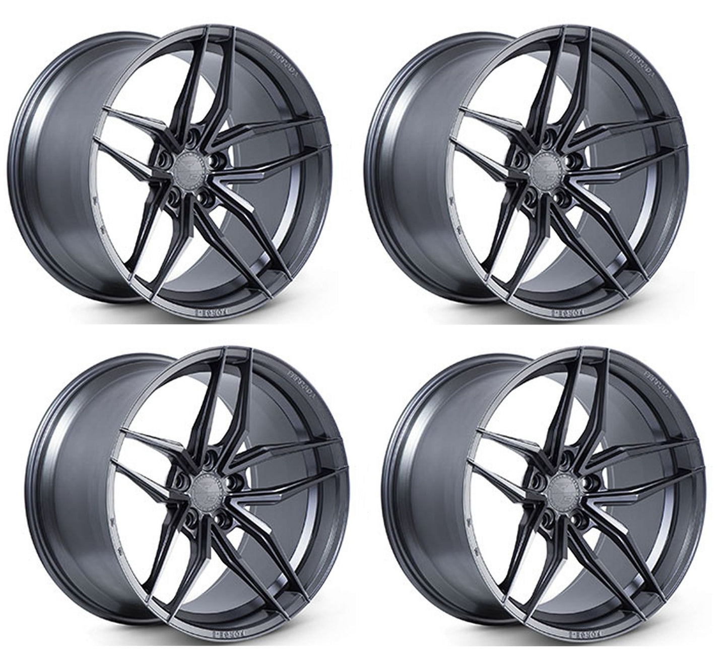 C8 Corvette Wheels: Ferrada Forge-8 FR5 - Matte Graphite (Set)
