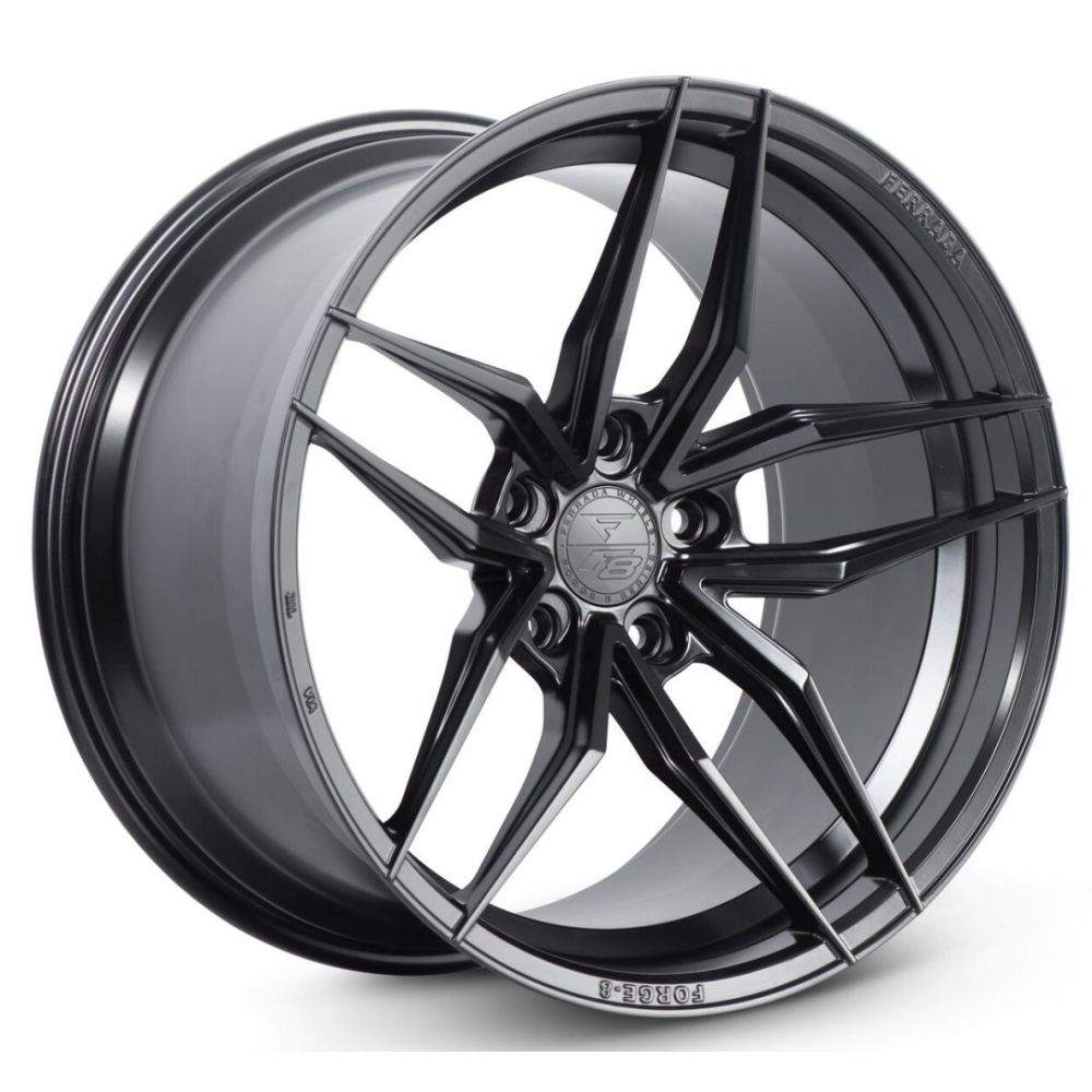 C8 Corvette Wheels: Ferrada Forge-8 FR5 - Matte Black