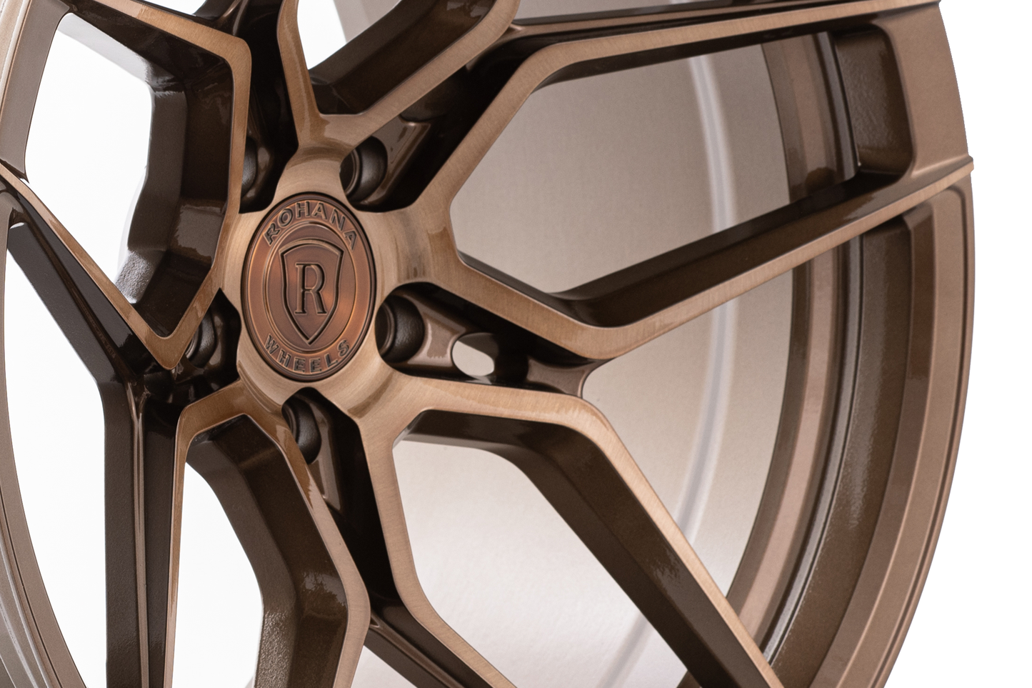 Corvette Wheels: Rohana RFX11 - Brushed Bronze (close up)