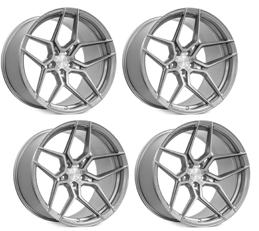 Corvette Wheels: Rohana RFX11 - Brushed Titanium (Set)