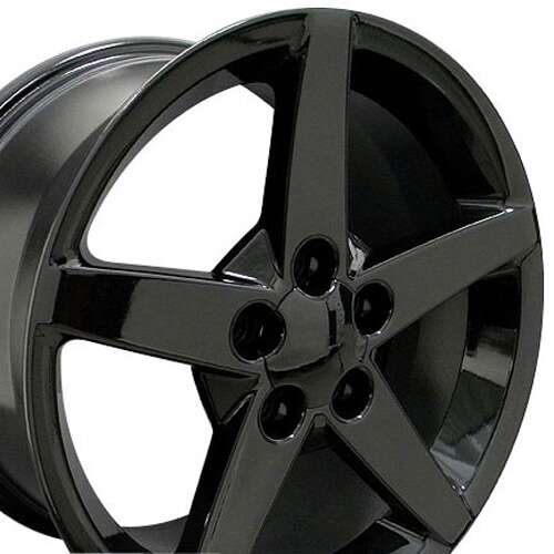 C6 Corvette 5-Spoke Replica Wheel - Gloss Black