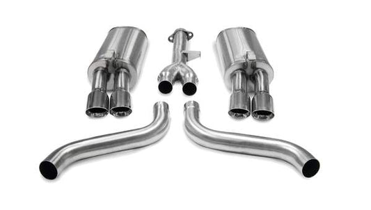 C4 Corvette 2.5 in. Cat-Back Exhaust w/ Twin 3.5 in. Polished Tips, Sport Sound | 1986-1991 - Corsa Performance