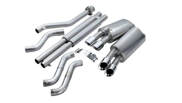 C4 Corvette 2.5 in. Cat-Back Exhaust w/ Twin 3.5 in. Polished Tips, Sport Sound | 1990-1995 ZR1 - Corsa Performance