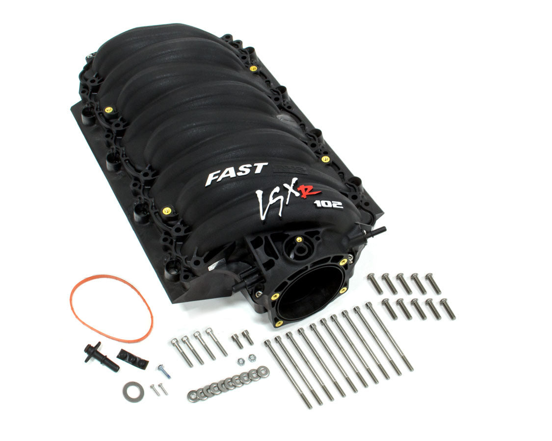 FAST LSXR 102mm black intake manifold with hardware for C5 Corvette LS1/LS6 and C6 Corvette LS2 engines