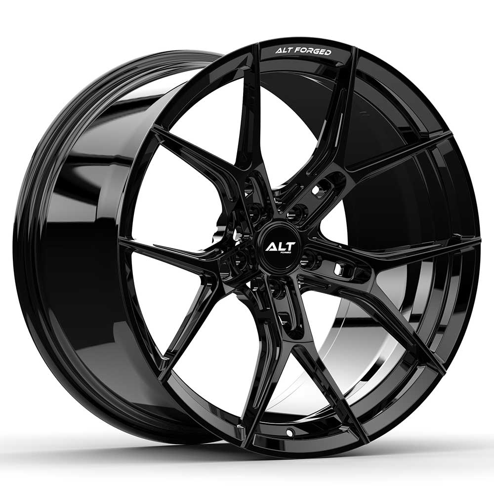 C8 Corvette Wheels: ALT Mach Rotary Forged - Gloss Black
