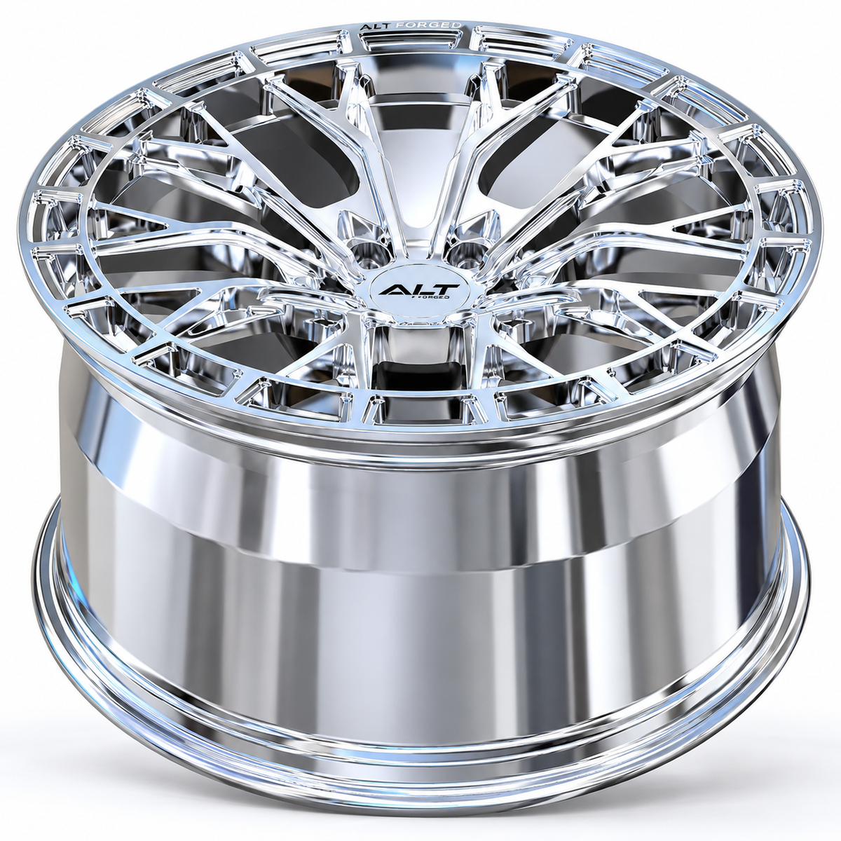 ALT RSL-10 Forged Wheel for C6 Corvette - Chrome (concave view)
