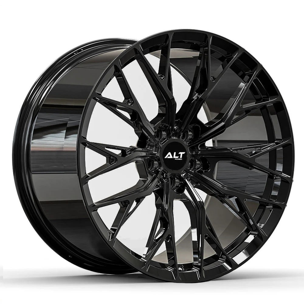 C8 Corvette Wheels: ALT10 FORGED - Gloss Black