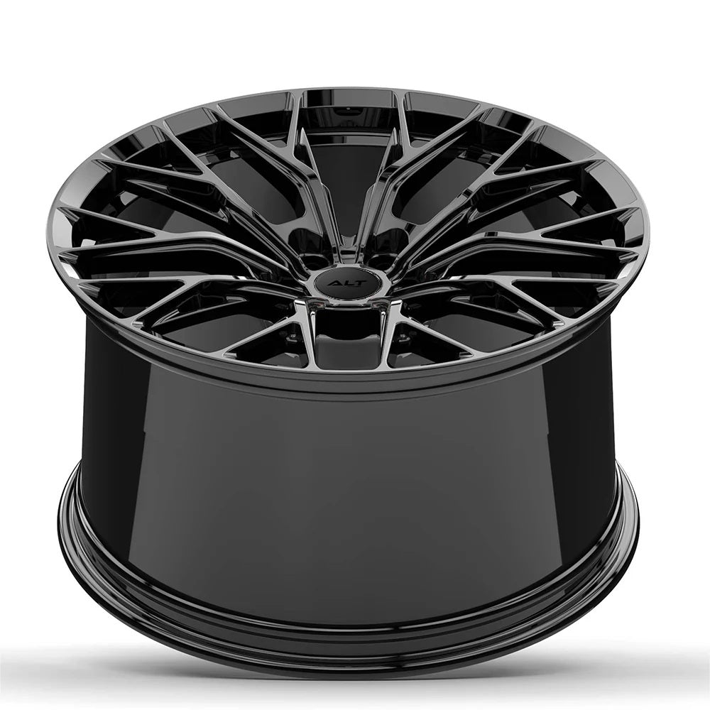 C8 Corvette Wheels: ALT10 FORGED - Gloss Black (concave)