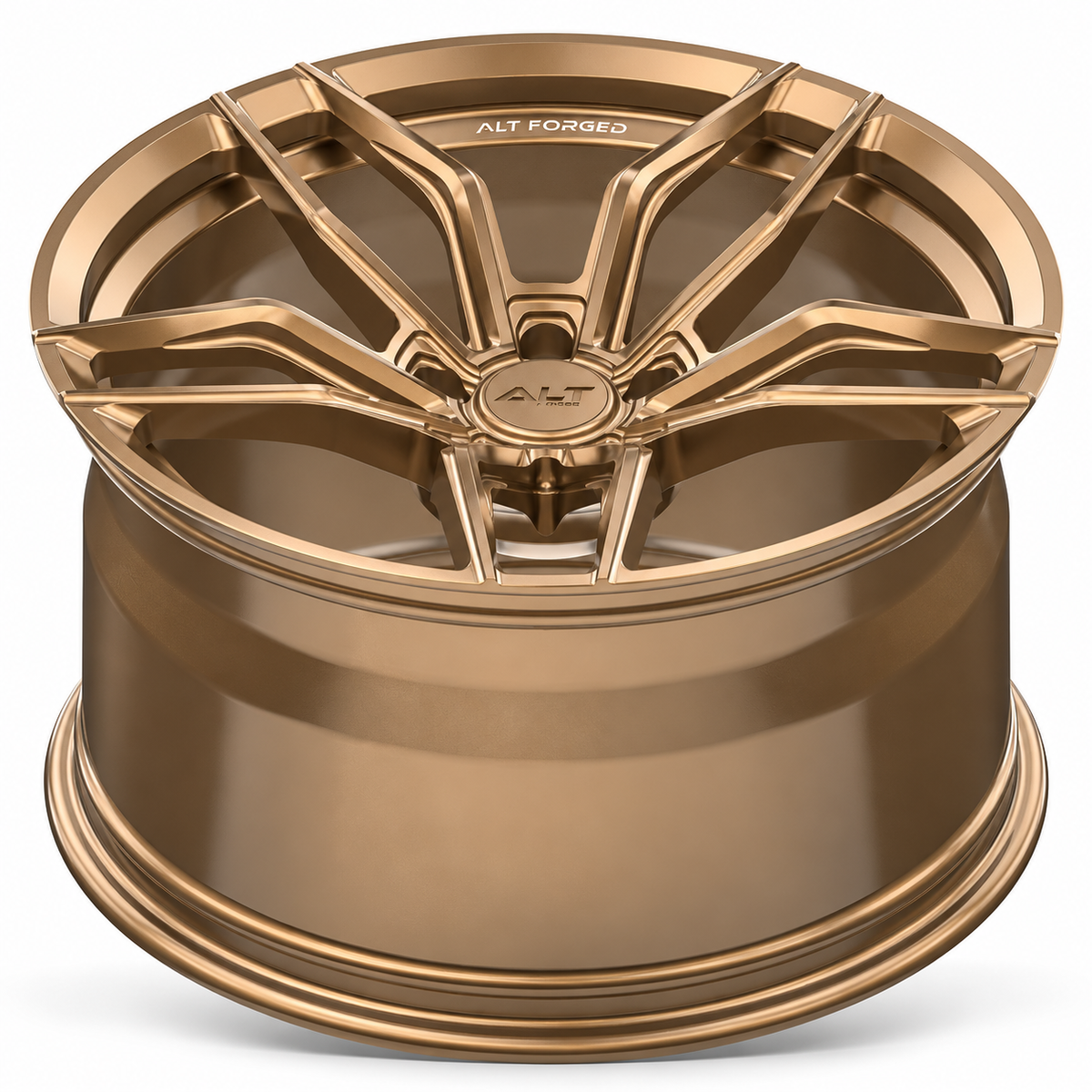 ALT17 Forged Wheel for C6 Corvette - Gloss Bronze (concave view)