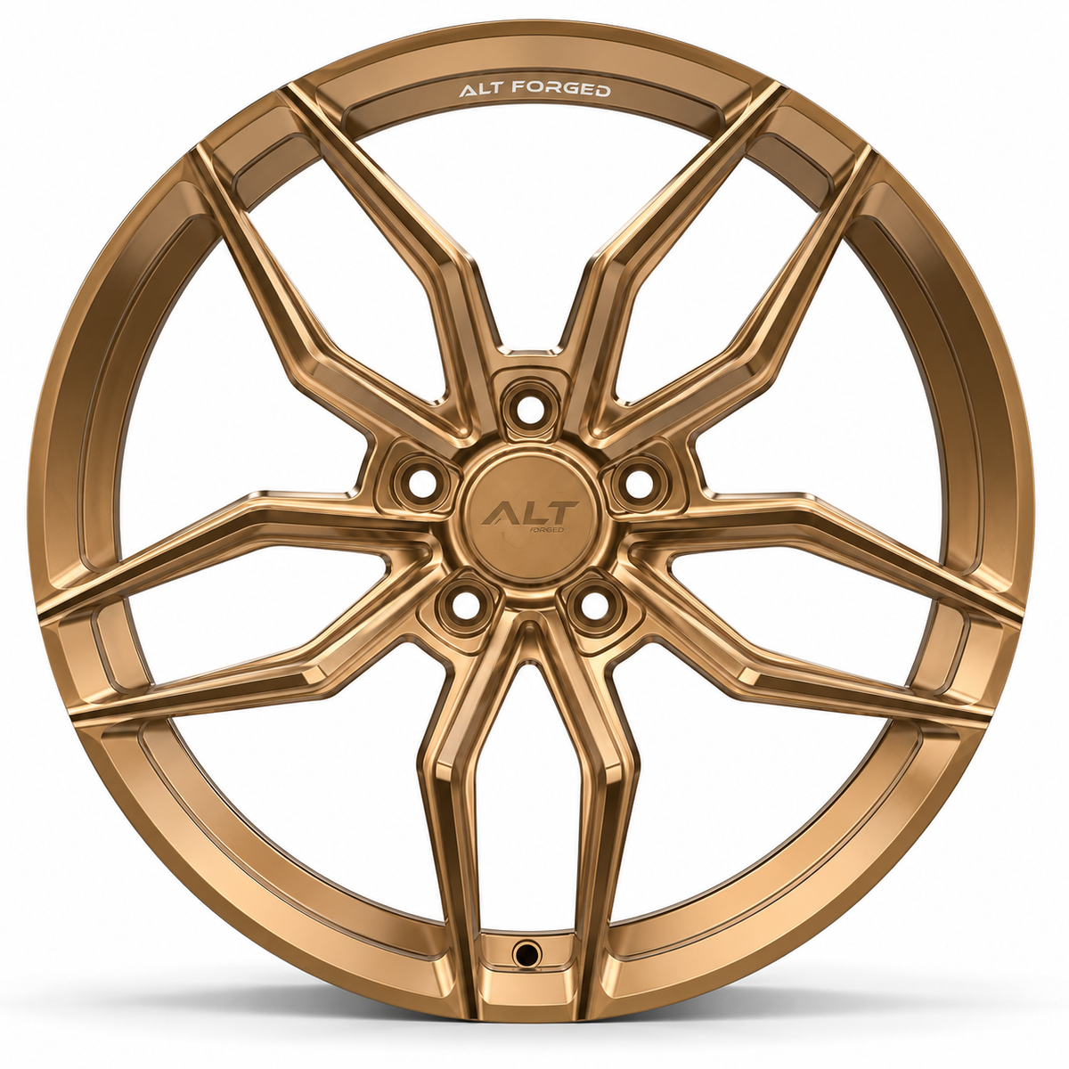 Corvette Wheel: ALT17 FORGED - Gloss Bronze (front view)