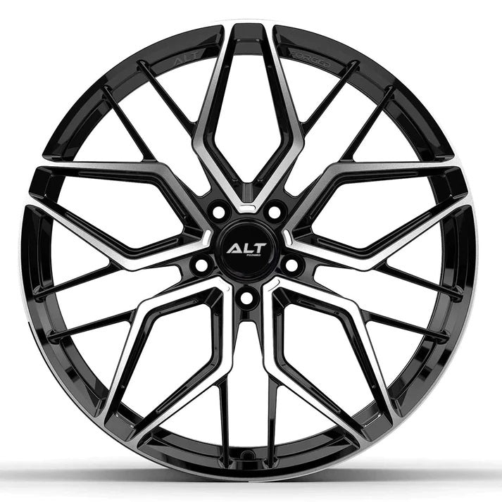 ALT20 Forged C6 Corvette Wheel – Brushed Face (front view)