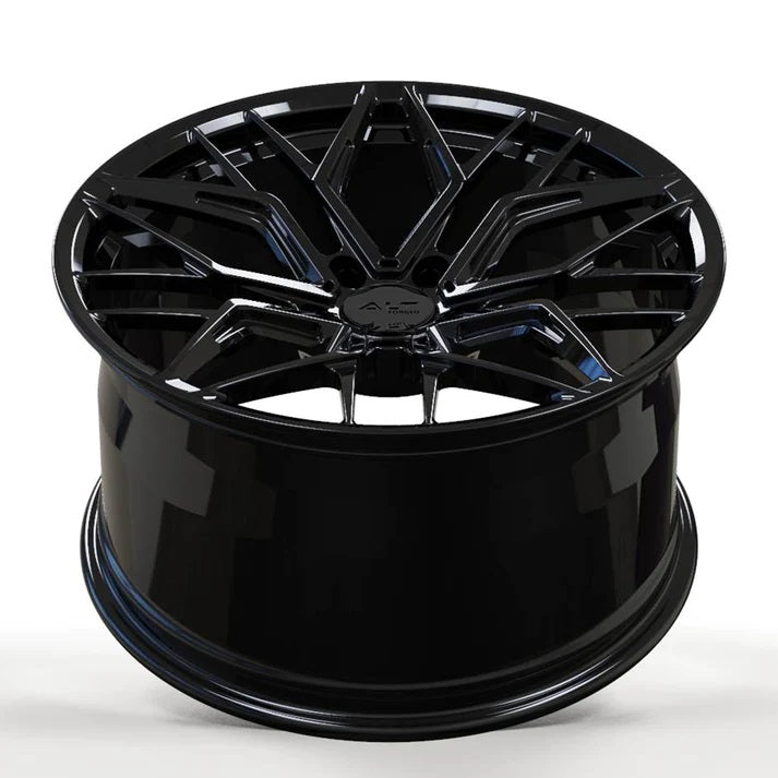 ALT20 Forged C6 Corvette Wheel – Gloss Black (concave view)