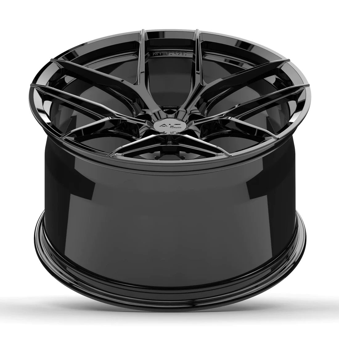 ALT5 Forged Wheel Gloss Black for C6 Corvette - concave view