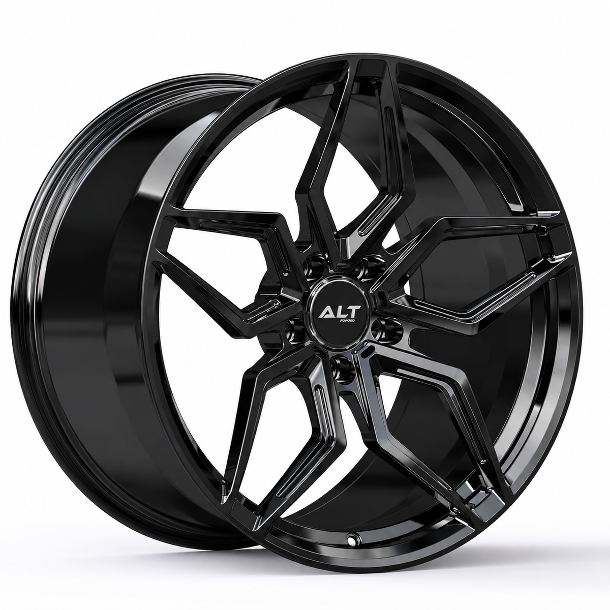 ALT5R Forged Gloss Black Wheel for C6 Corvette