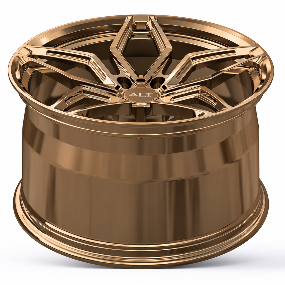 ALT5R Forged Wheel - Gloss Bronze for C6 Corvette (concave view)