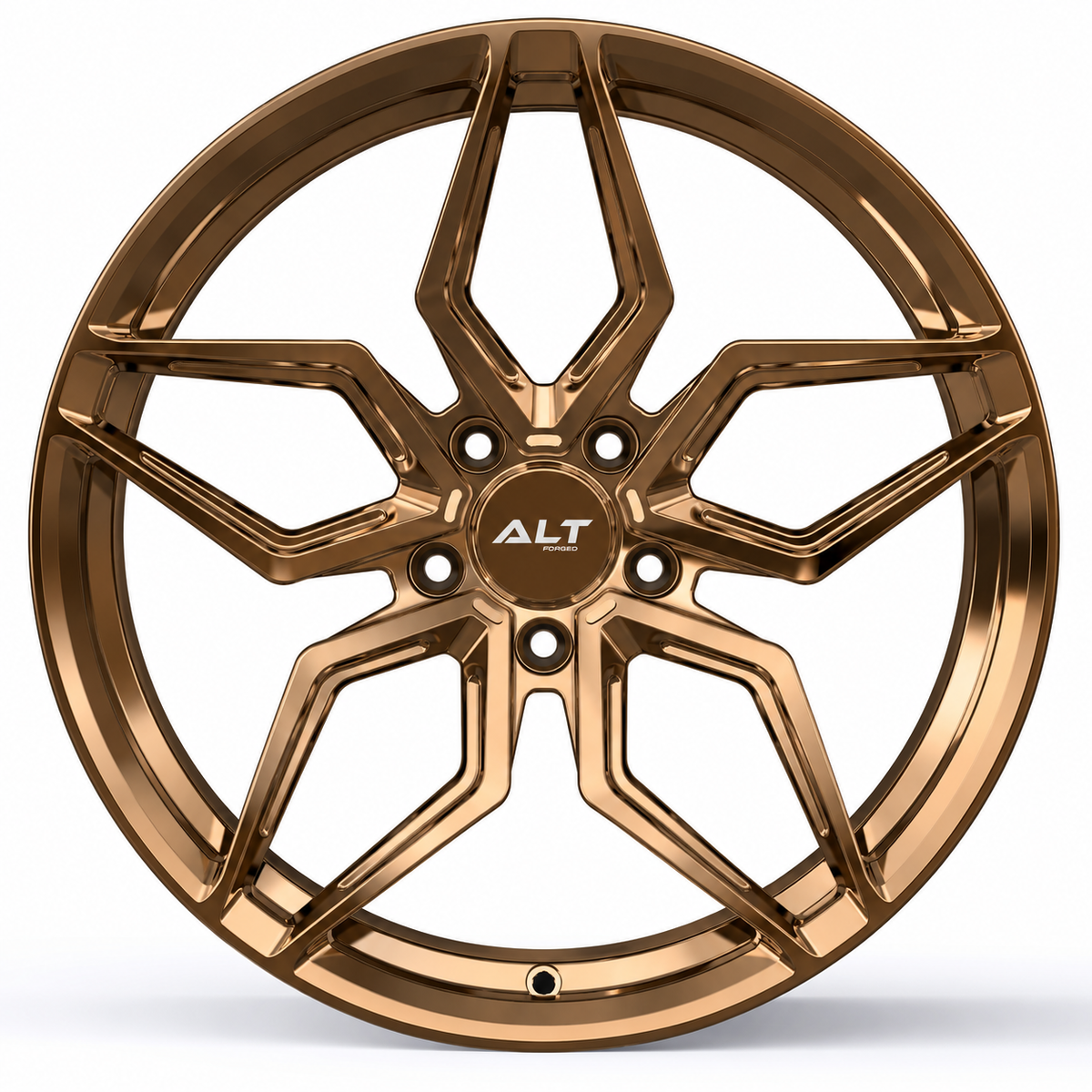 ALT5R Forged Wheel for C6 Corvette -  Gloss Bronze (front view)