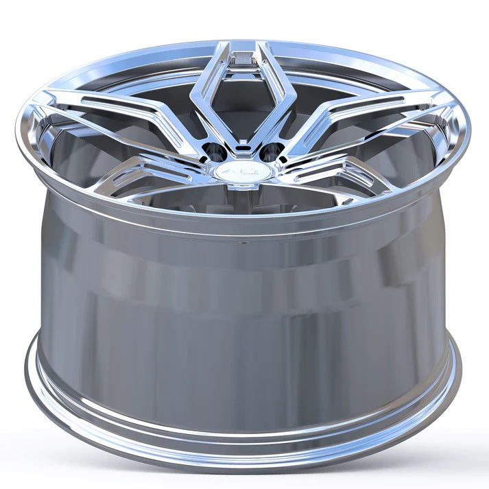 ALT5R Forged Polished Wheel for C6 Corvette (concave view)