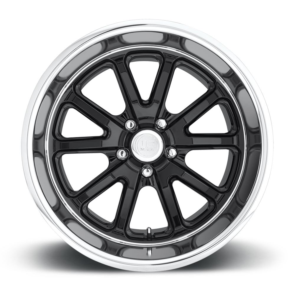 C3 Corvette Wheels: US Mags Rambler - Gloss Black (face)