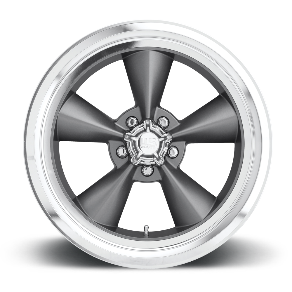 C3 Corvette Wheels: US Mags Standard - Matte Gunmetal (face)