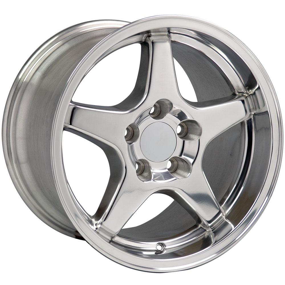 C4 Corvette ZR1 Replica Wheel 17"x11" - Chrome single