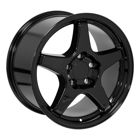 C4 Corvette ZR1 Replica Wheel - Gloss Black Single Wheel