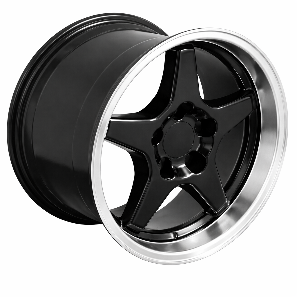 C4 ZR1 Corvette Replica Wheel 17x11 deep dish- Gloss Black