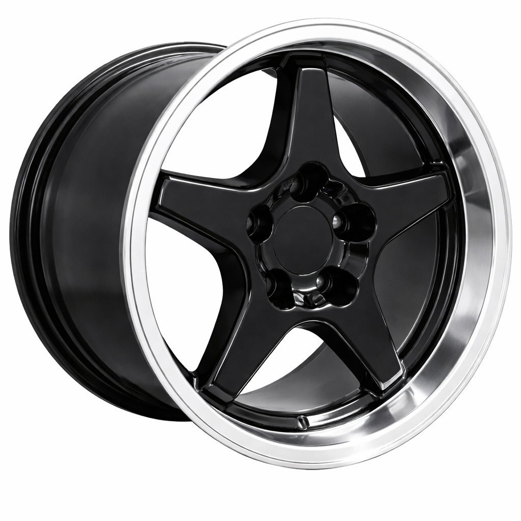C4 ZR1 Corvette Replica Wheel 17x11 deep dish- Gloss Black