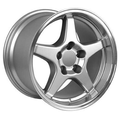 C4 ZR1 Corvette Replica Wheel – 11 inch Deep Dish Silver Wheel