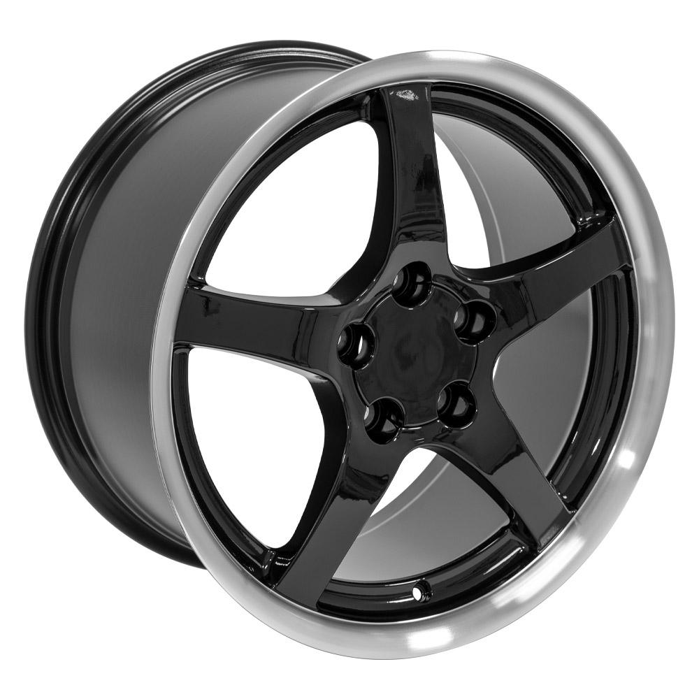 C5 Corvette 5-Spoke Deep Dish Wheel - Gloss Black