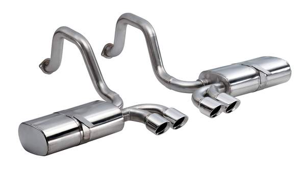 C5 Corvette 2.5 in. Axle-Back Exhaust w/ Twin 3.5 in. Polished Tips, Sport Sound | 1997-2004 - Corsa Performance