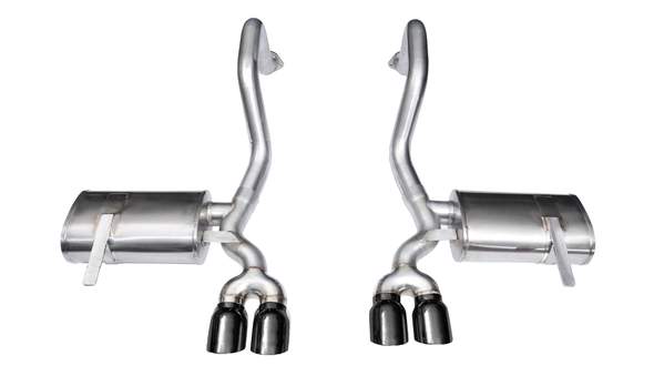 C5 Corvette Exhaust: Axle-Back w/ Twin 4.0" Black Tips [XTREME] 1997-04 - Corsa Performance