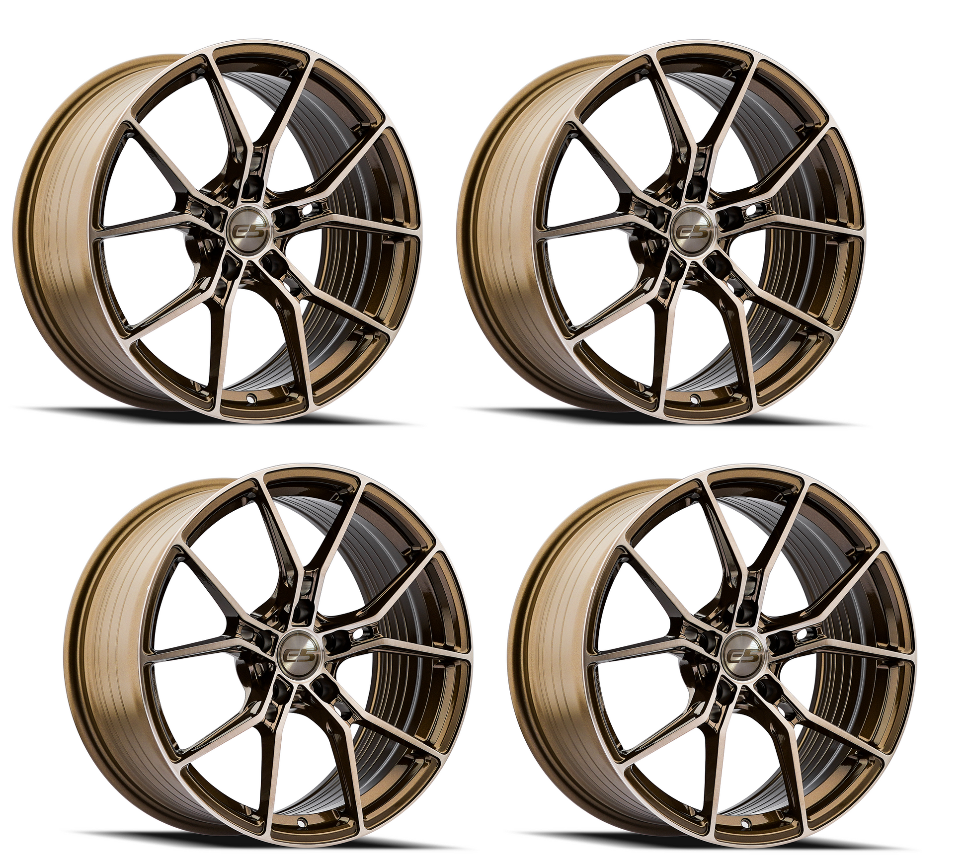 C5 Corvette Wheels: E5 Daytona - Brushed Bronze Tint (Set)