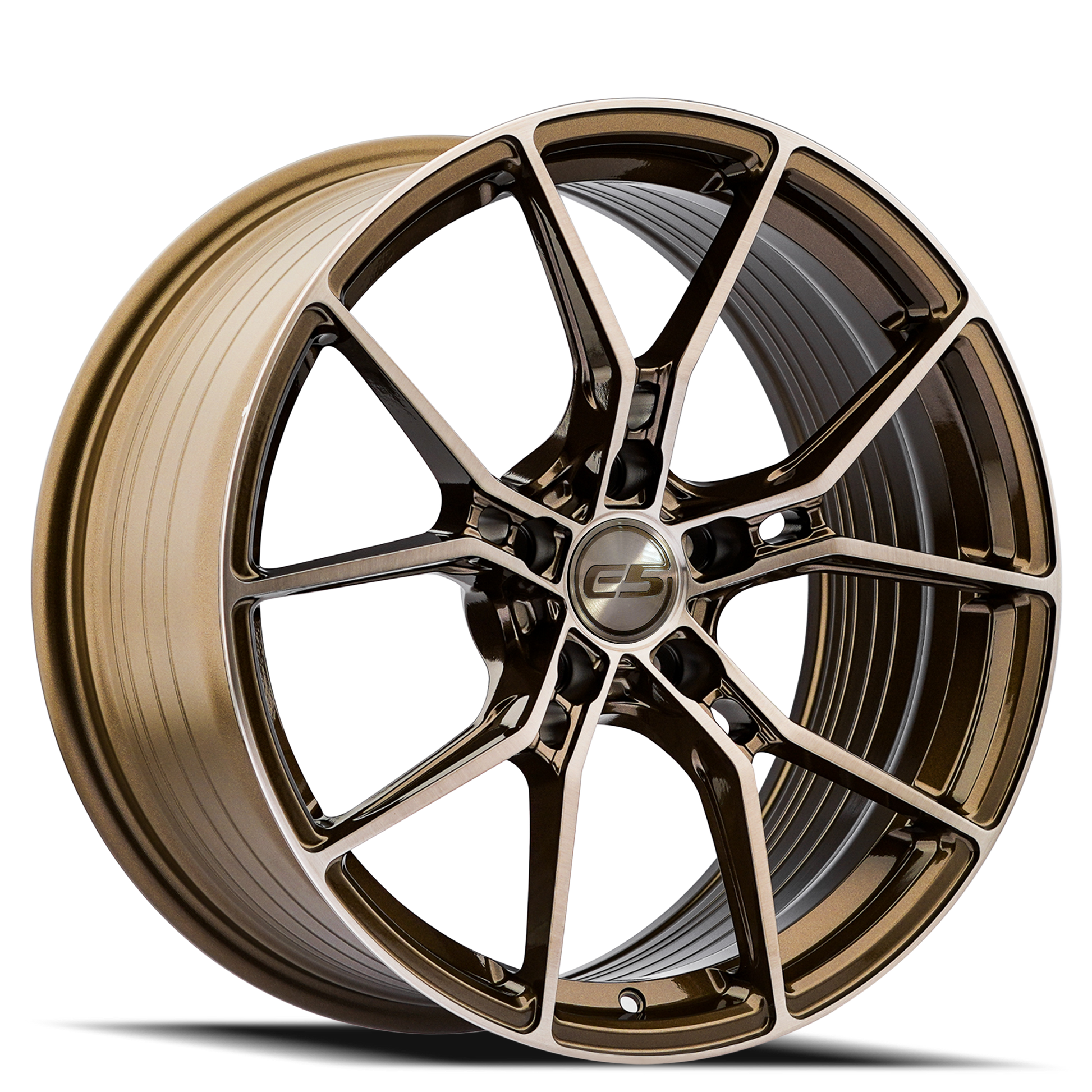C5 Corvette Wheels: E5 Daytona - Brushed Bronze Tint