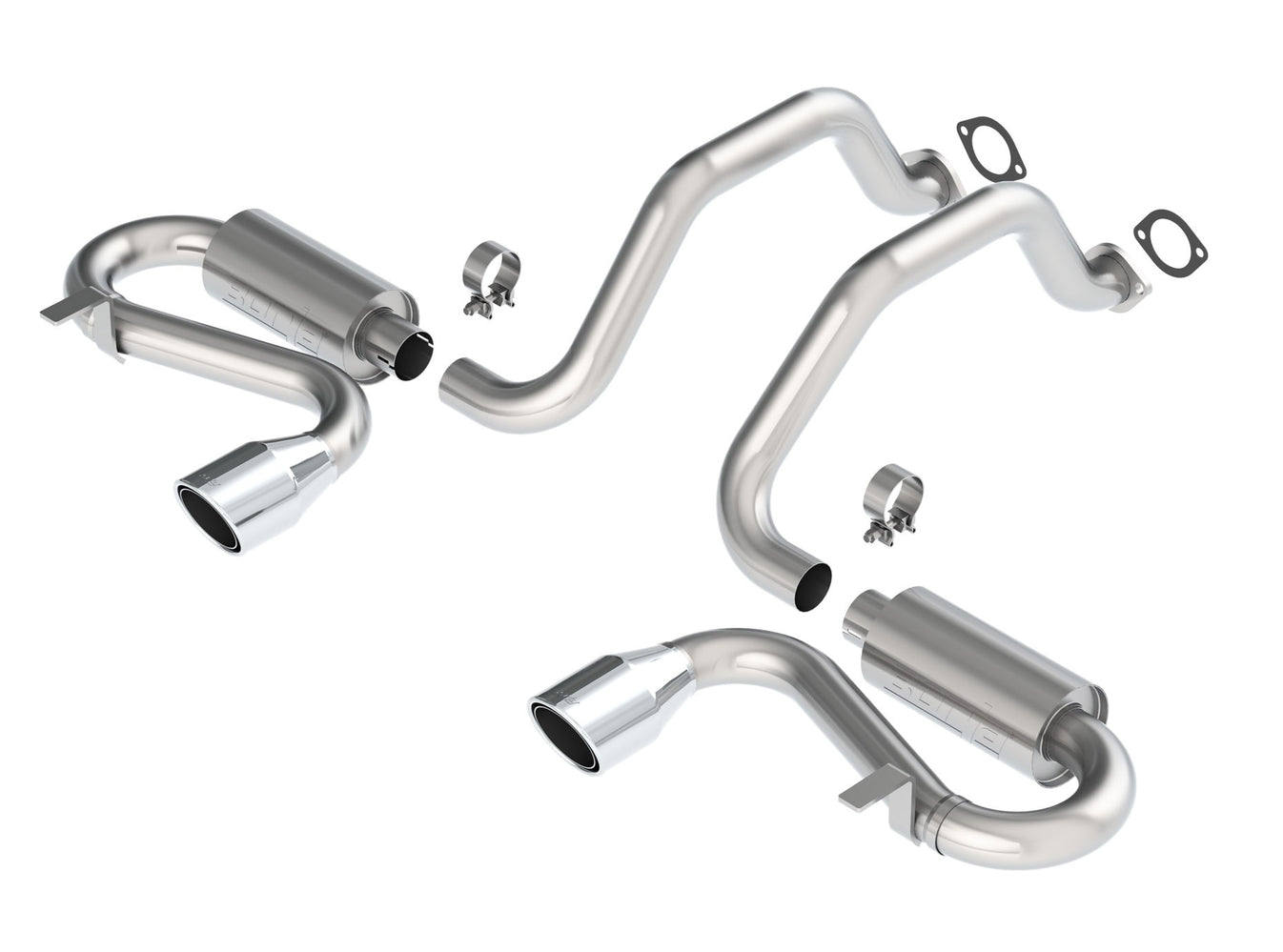 C5 Corvette Exhaust Borla CatBack 4.5" "Stinger" Tips SType Surf