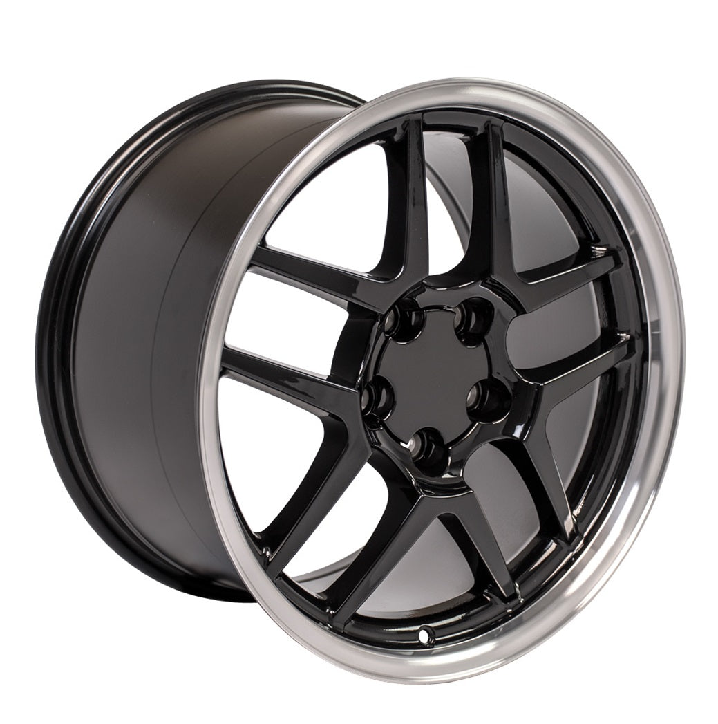 C5 Z06 Corvette Replica Wheel - Gloss Black single