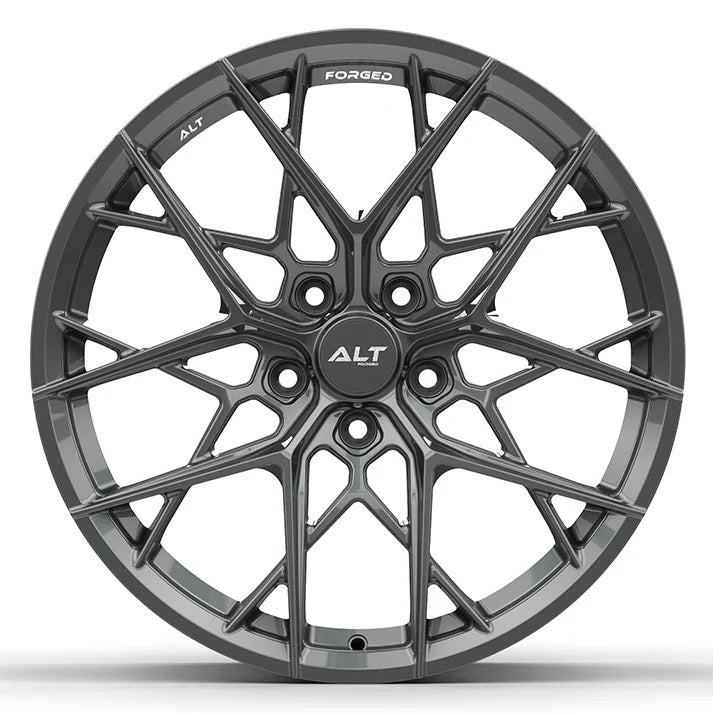 C6-C7 Corvette Wheels: ALT15 FORGED - Gloss Gunmetal (front view)